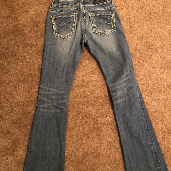 Rock & Roll Revival Low Rise Jeans 26 x 32 - Picture 2 of 4